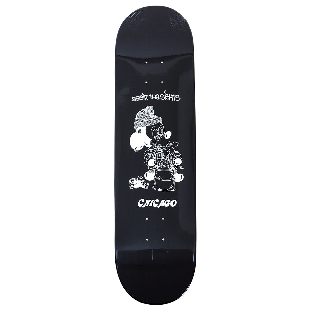 Seein the Sights Chicago Deck Black (8.375)