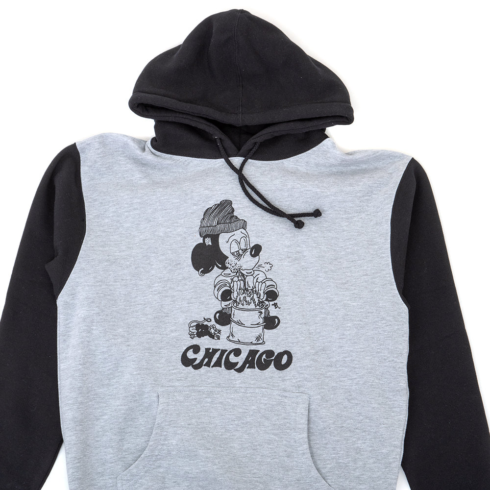 Seein The Sights Chicago Hooded Sweatshirt (Grey / Black)