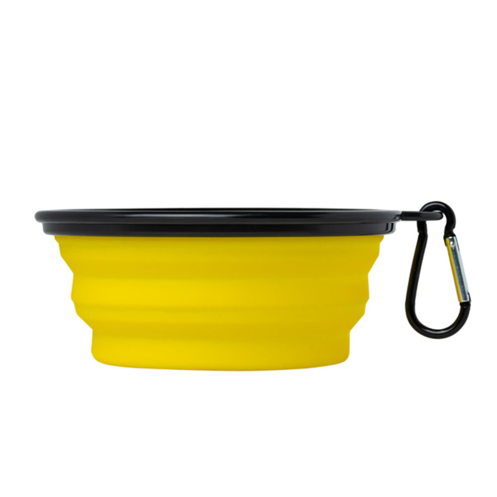 King Dog Bowl (Yellow / Black)