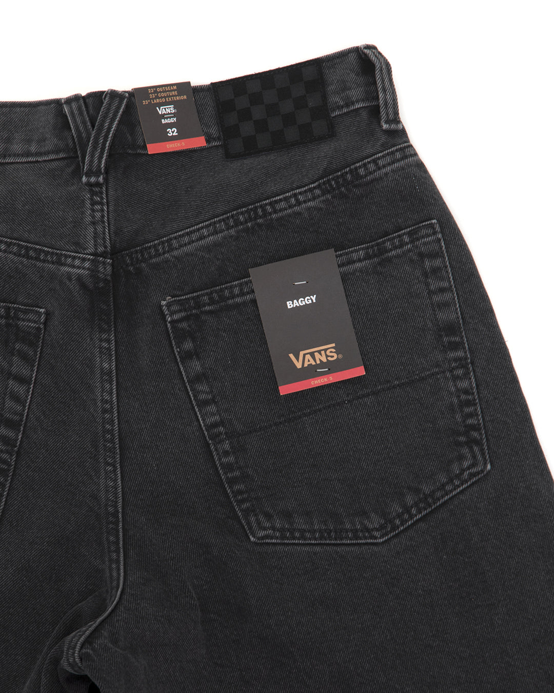 Check-5 Baggy Denim Shorts (Washed Black) VBU (S)