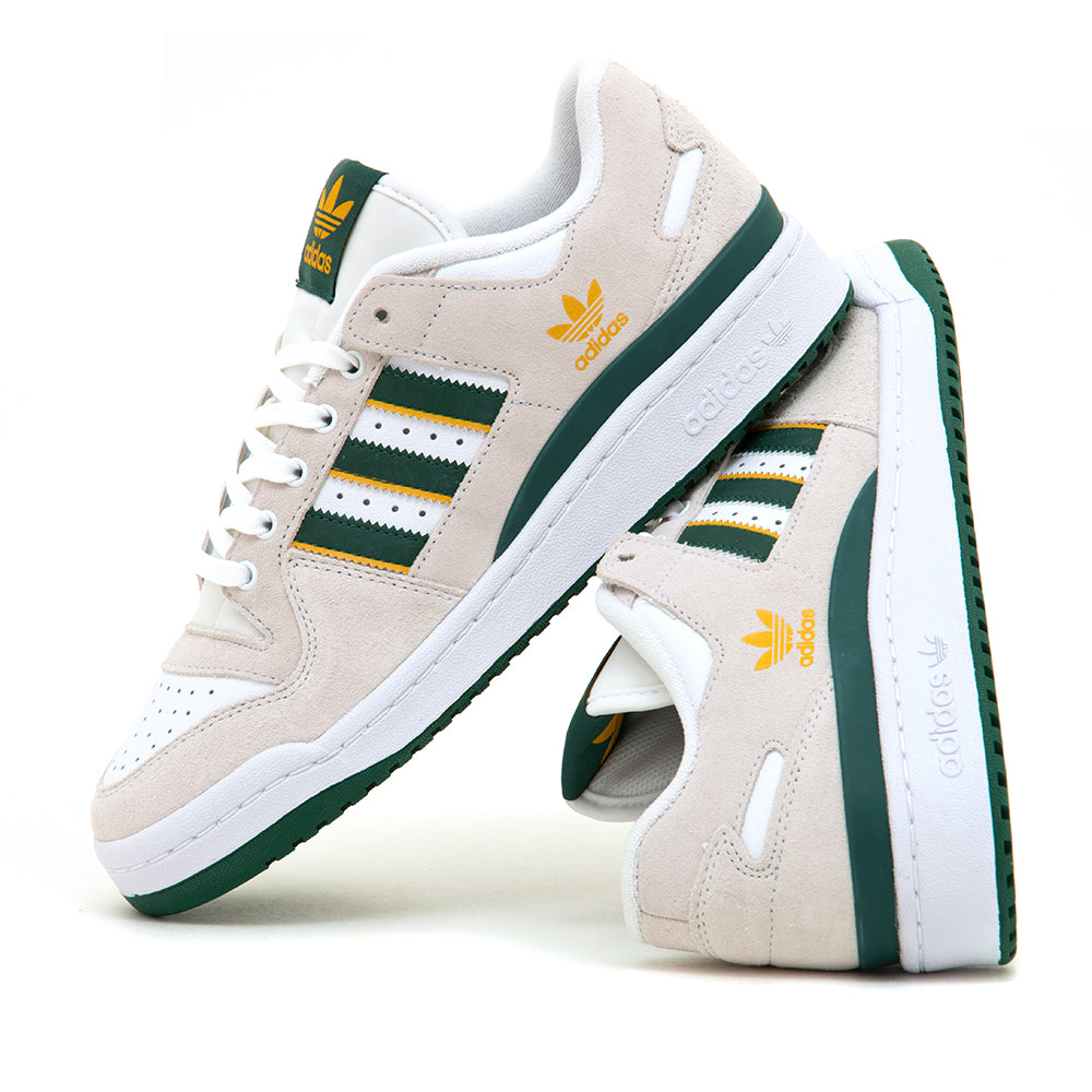 Forum 84 Low ADV (Crystal White / Dark Green / Preloved Yellow)