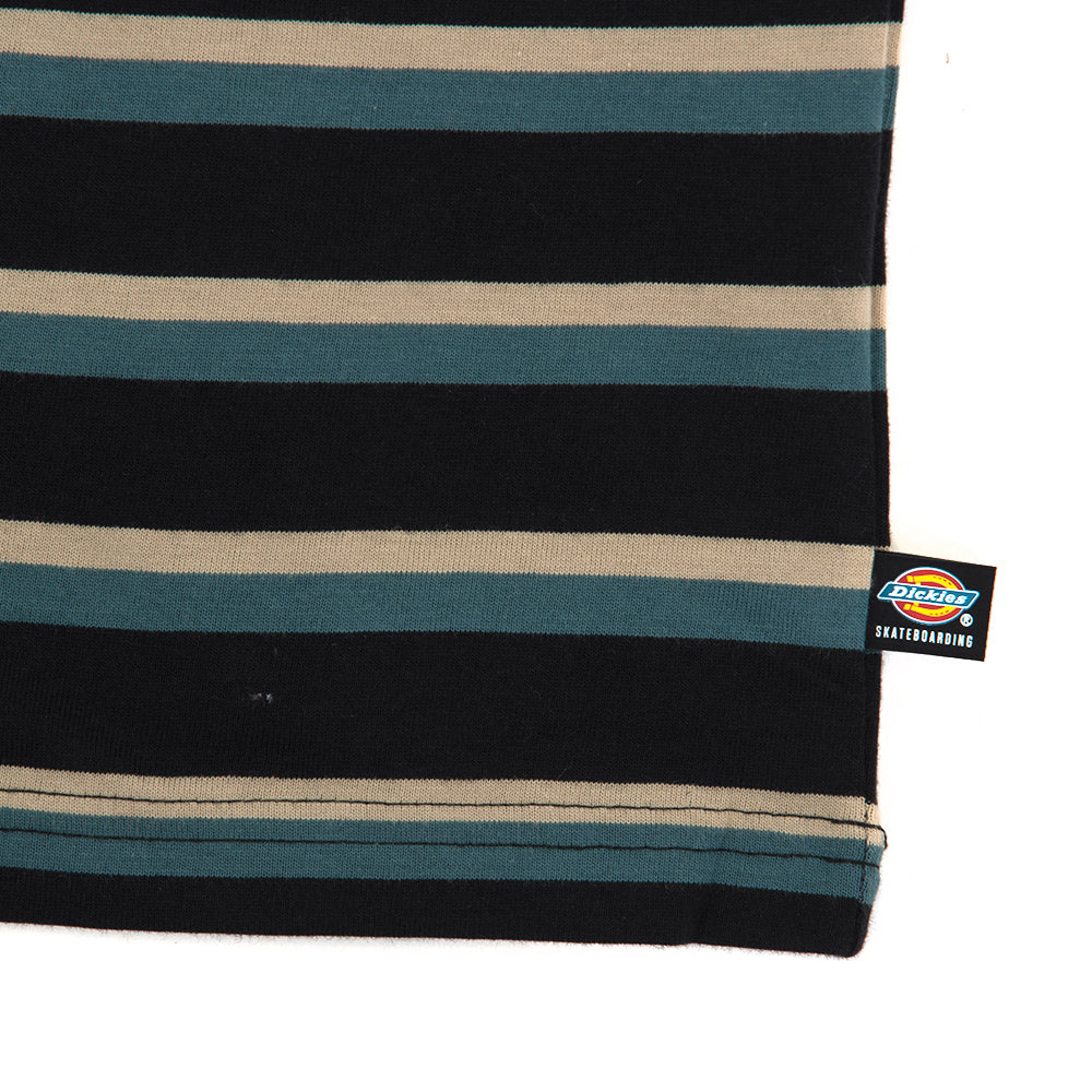 Striped T-Shirt (Black / Lincoln Green Stripe)