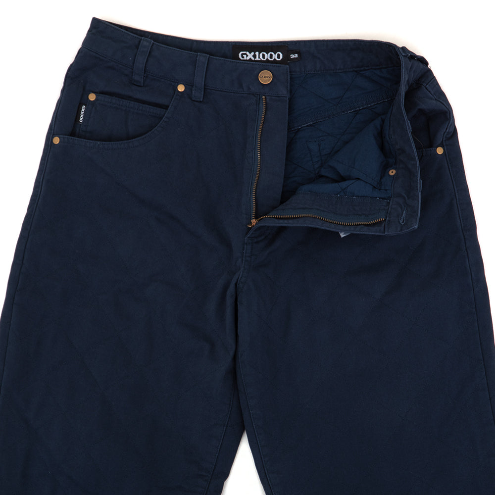 Baggy Quilted Pant (Navy)