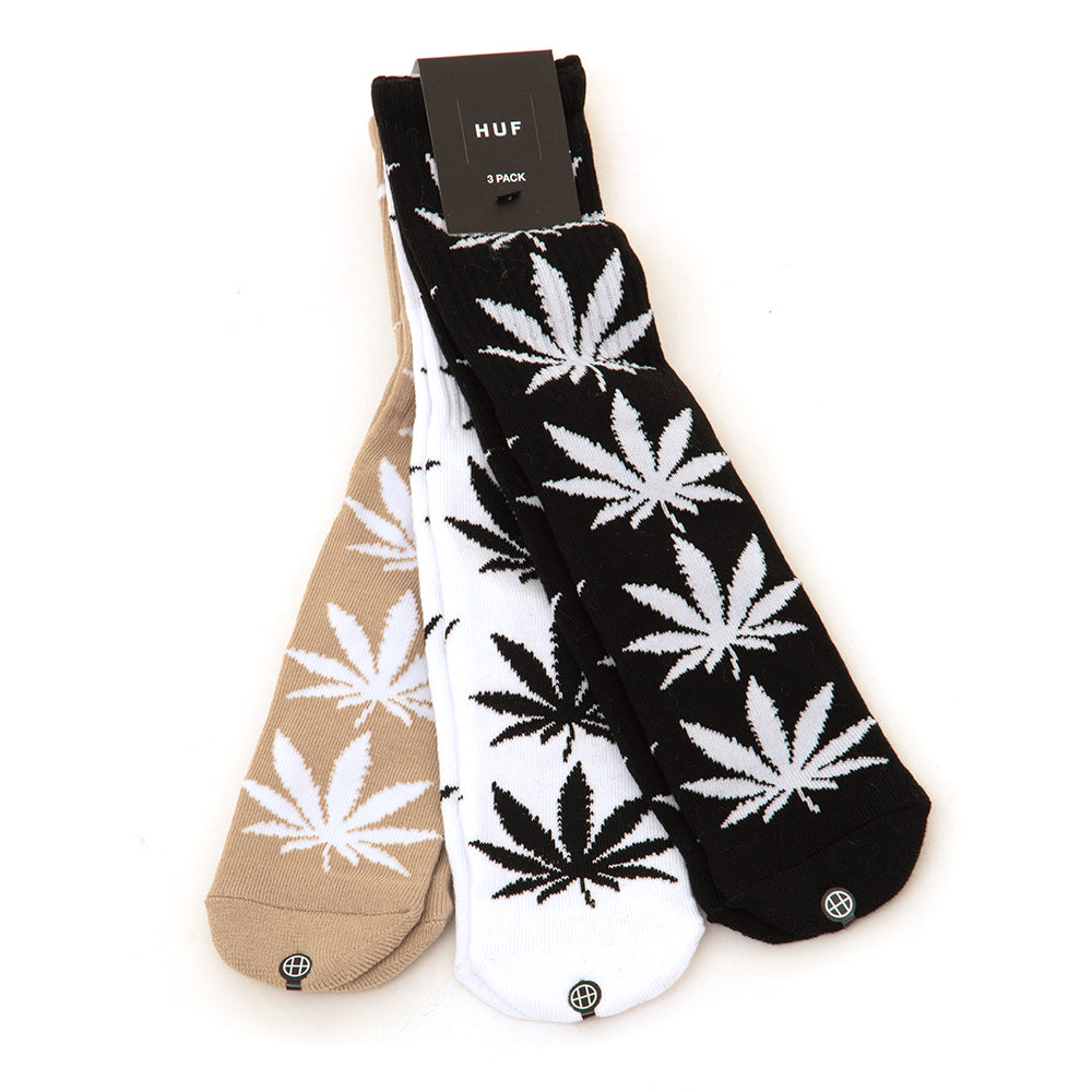Set Plantlife Sock 3-Pack (Black / White / Oatmeal)