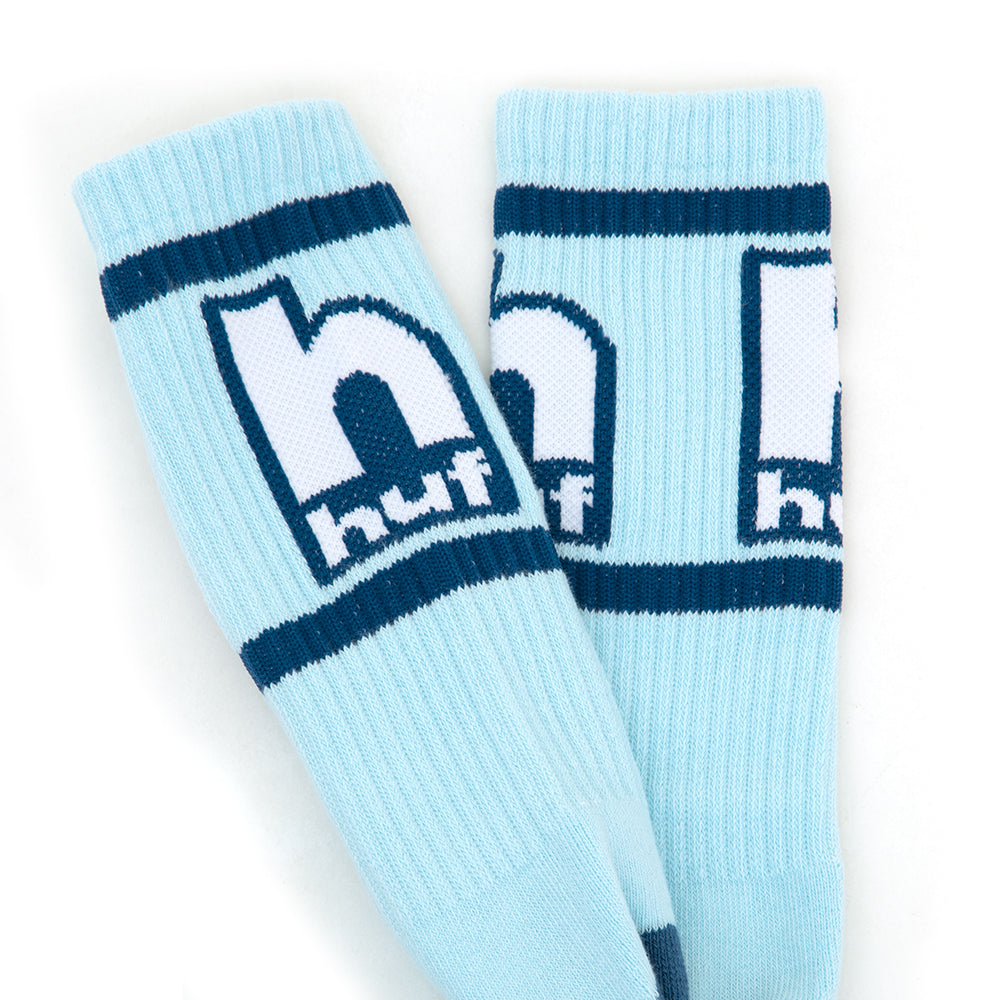 Lower Case Crew Sock (Light Blue)