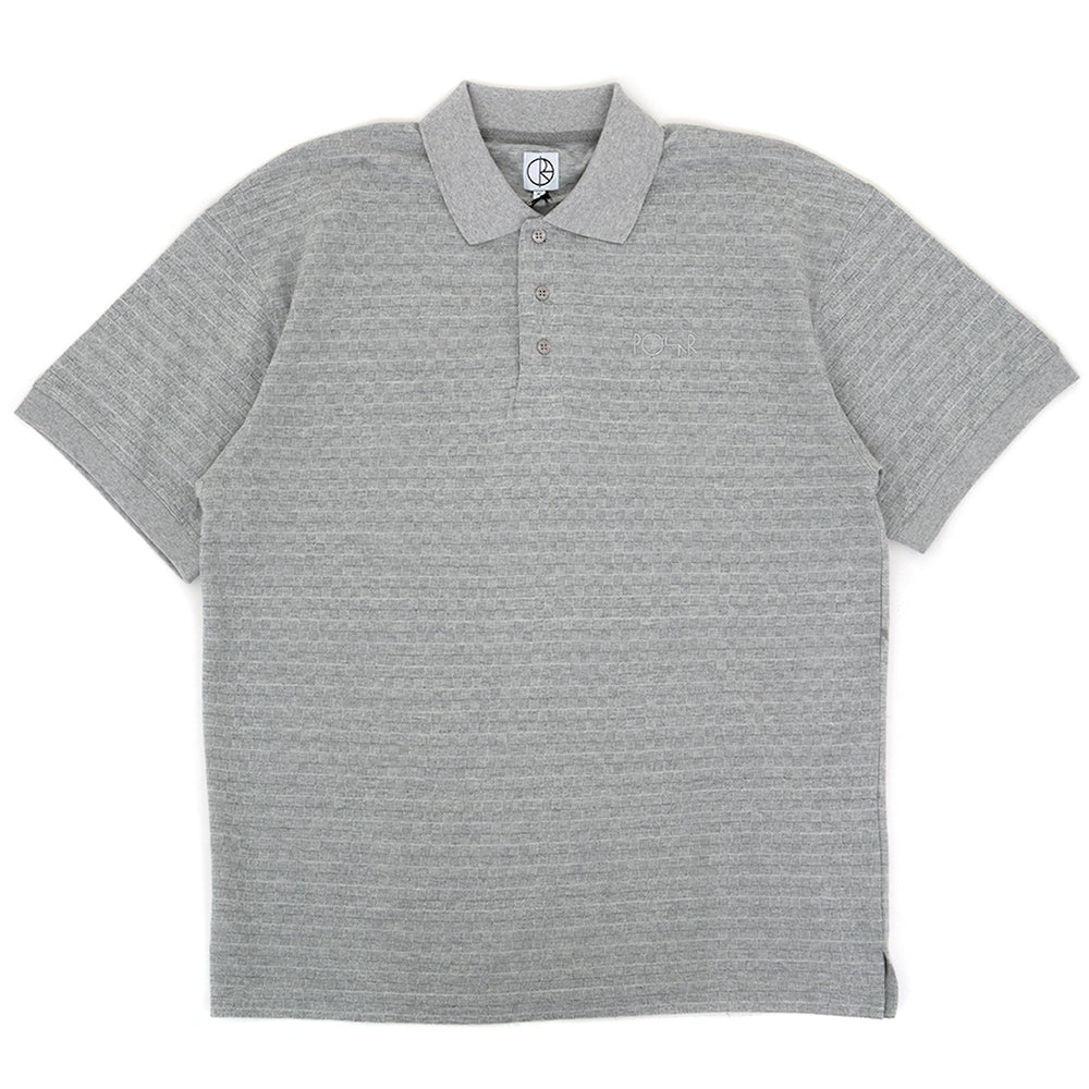 Check Surf Polo Shirt (Grey)