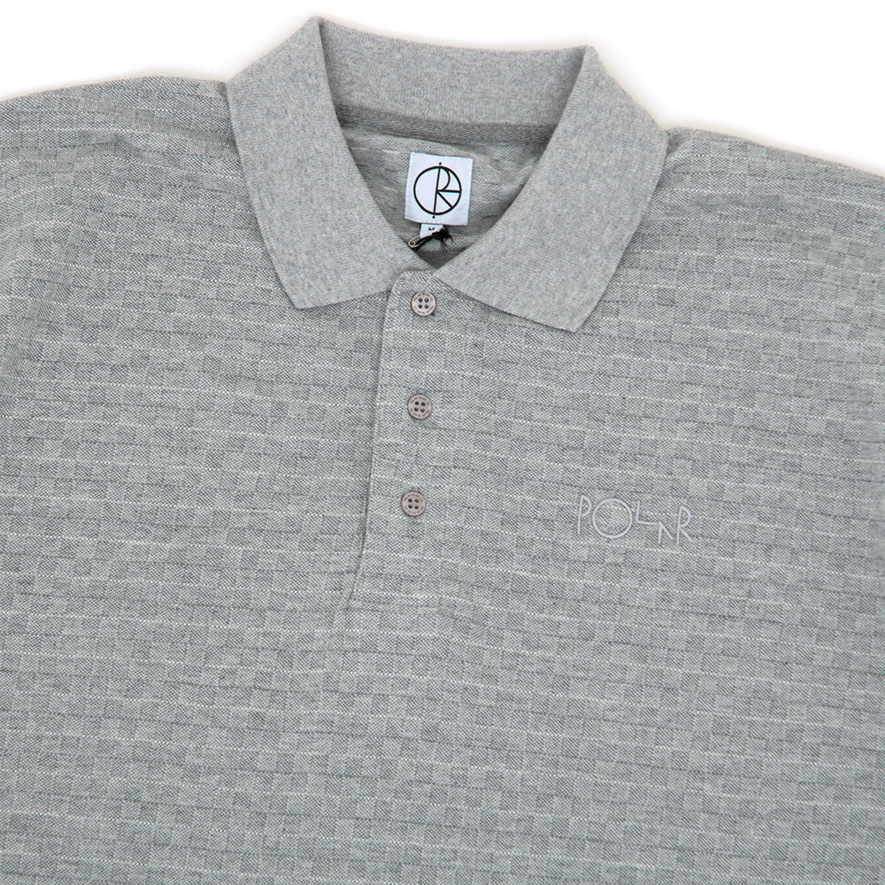 Check Surf Polo Shirt (Grey)