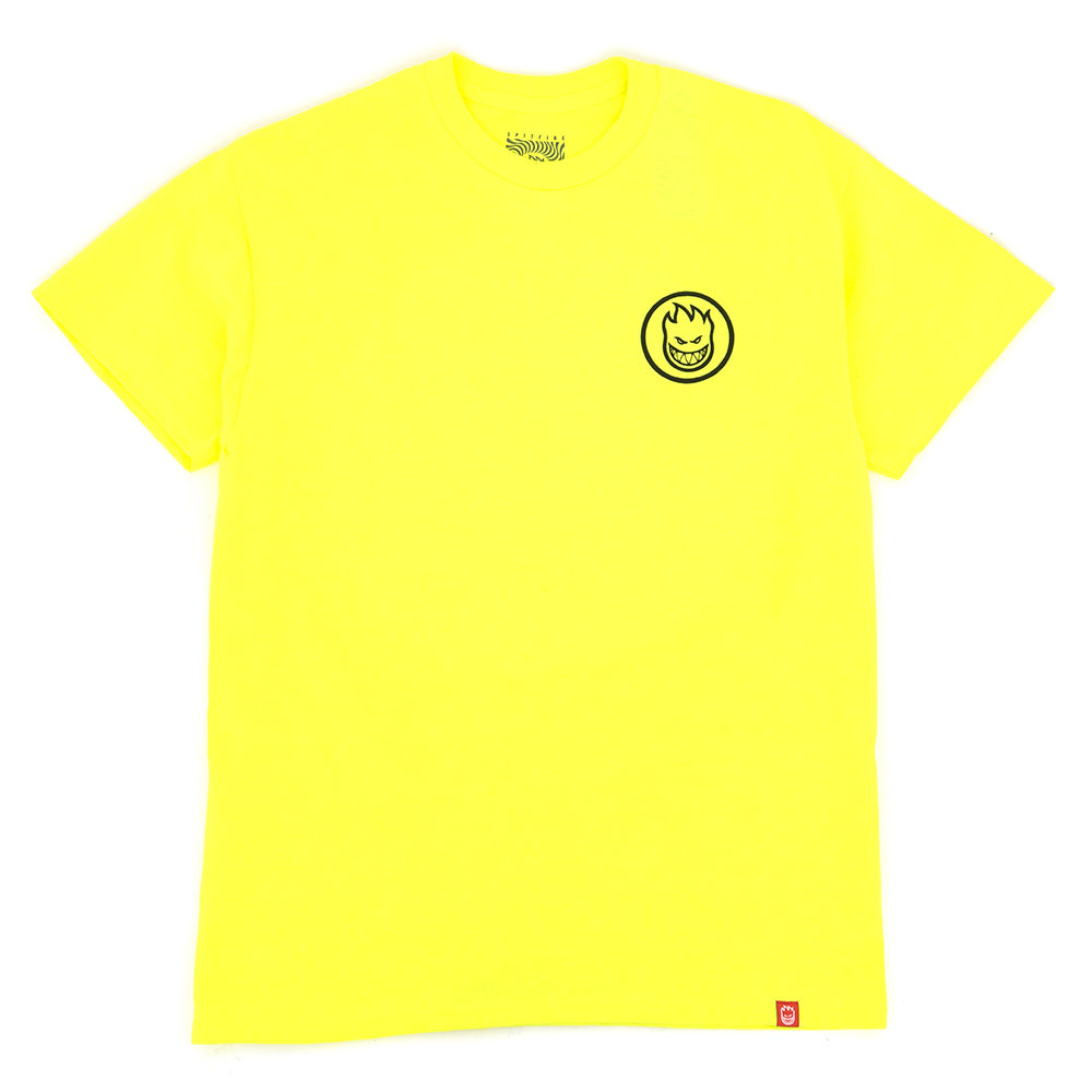 Swirled Classic T-Shirt (Safety Green / Black)