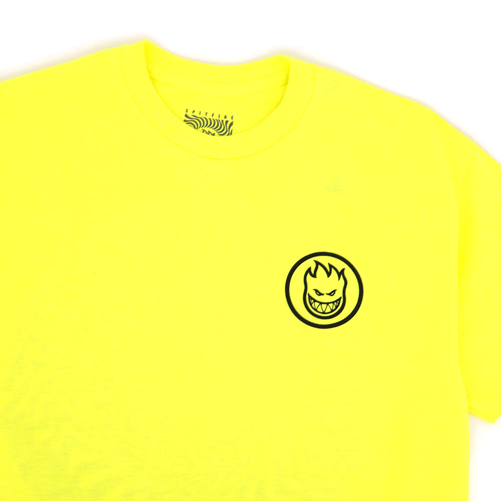 Swirled Classic T-Shirt (Safety Green / Black)