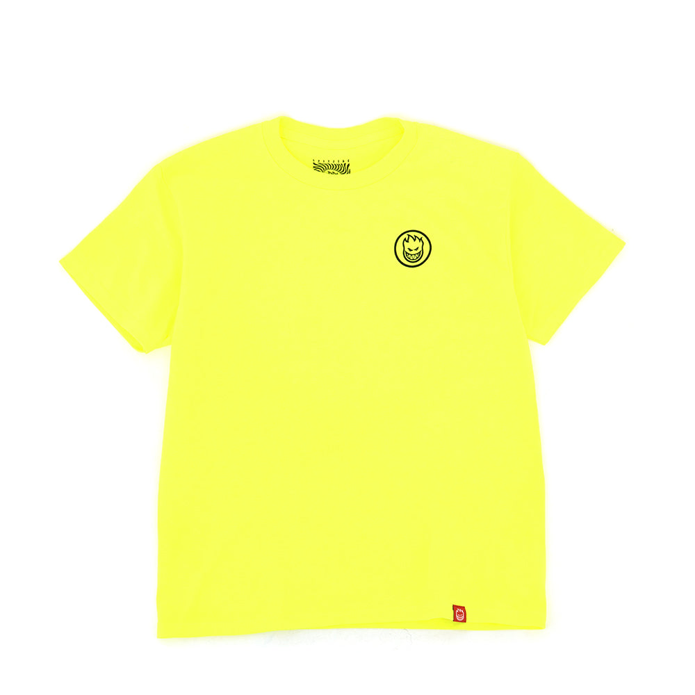 Youth Swirled Classic S/S T-Shirt (Safety Green / Black)