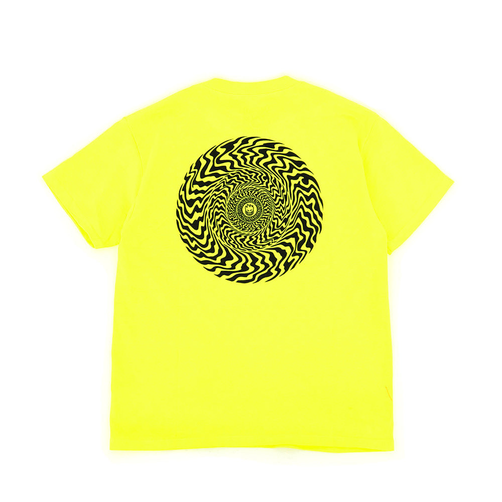 Youth Swirled Classic S/S T-Shirt (Safety Green / Black)
