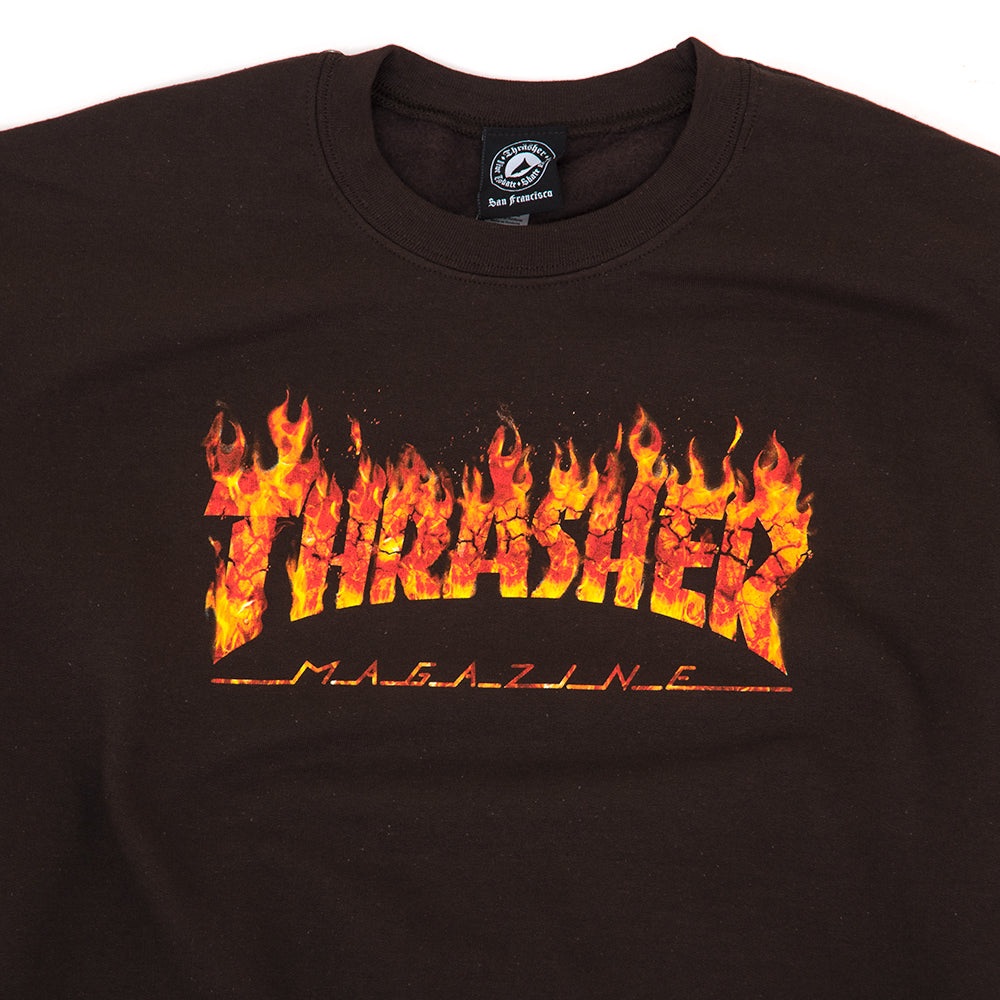 Inferno Crewneck Sweatshirt (Chocolate)