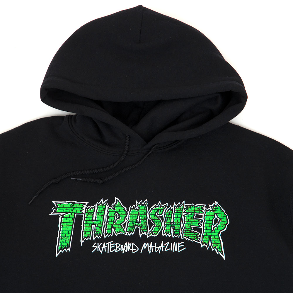 Brick Hooded Sweatshirt (Black)