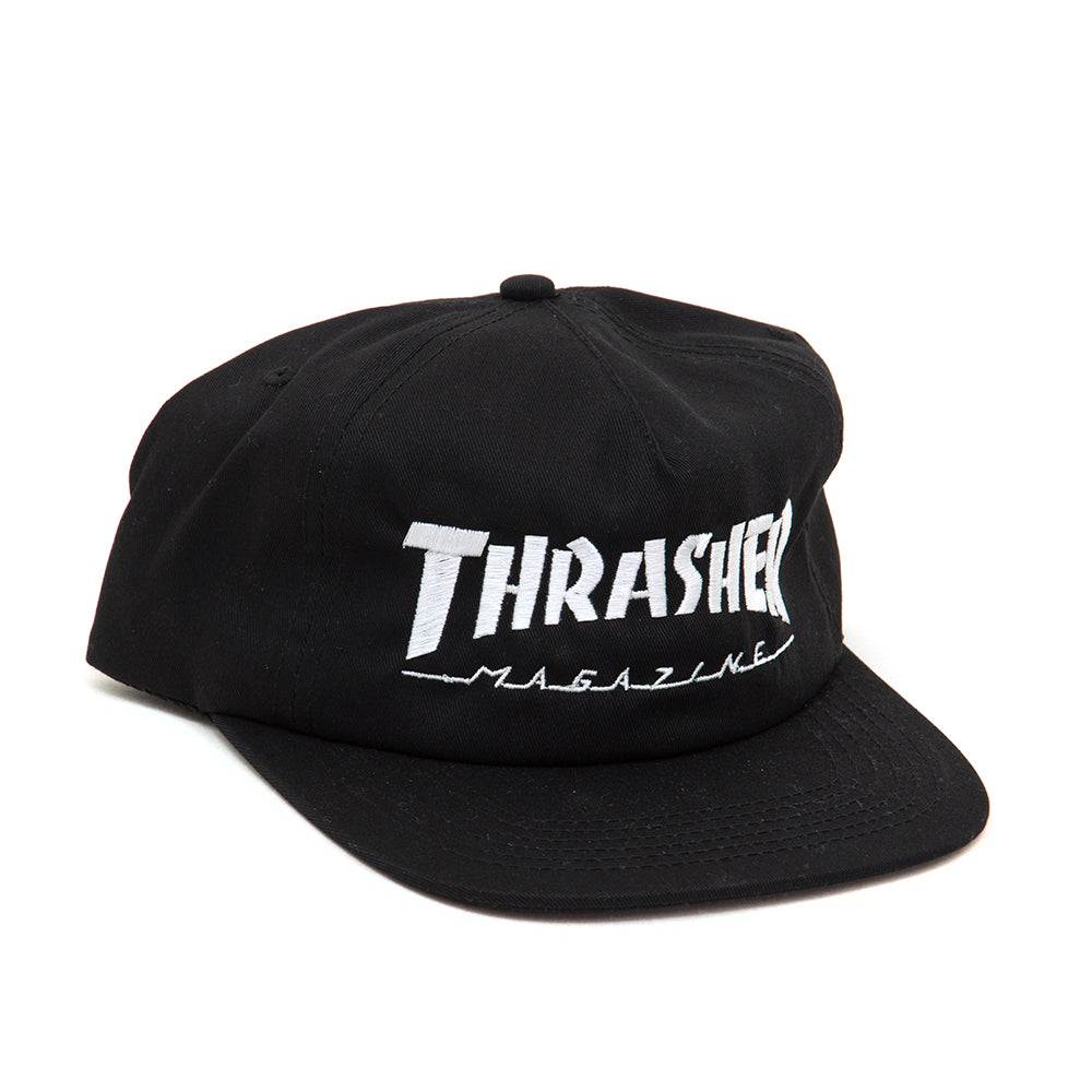 Mag Logo 5-Panel Snapback Hat (Black / White)