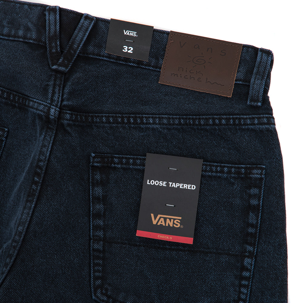 Nick Michel Check-5 Loose Tapered Denim Pant (Dress Blues) VBU