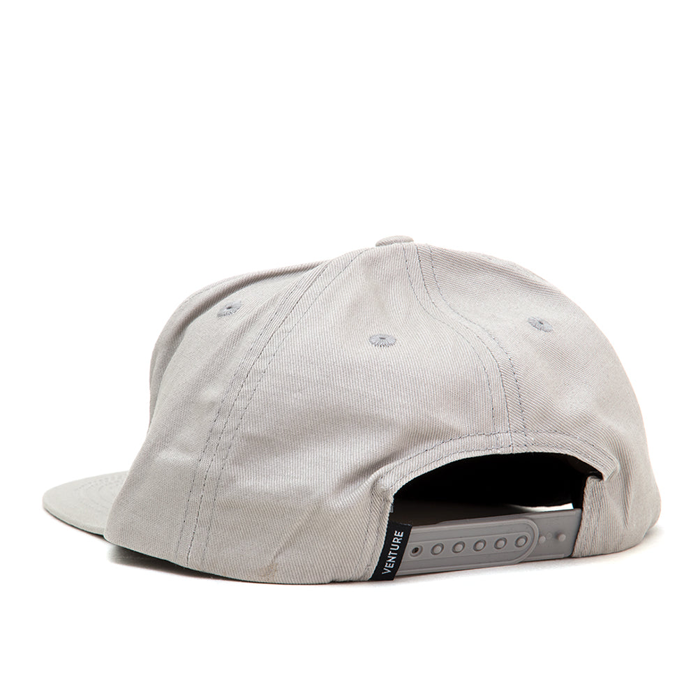 Awake Adj. Snapback Hat (Silver / Red)
