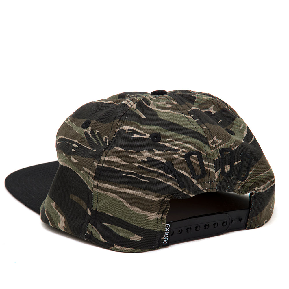 GX 6-Panel Snapback Hat (Tiger Camo / Black)