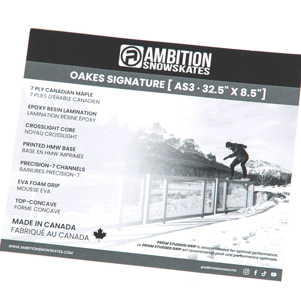 Oakes Signature Snowskate (8.5)