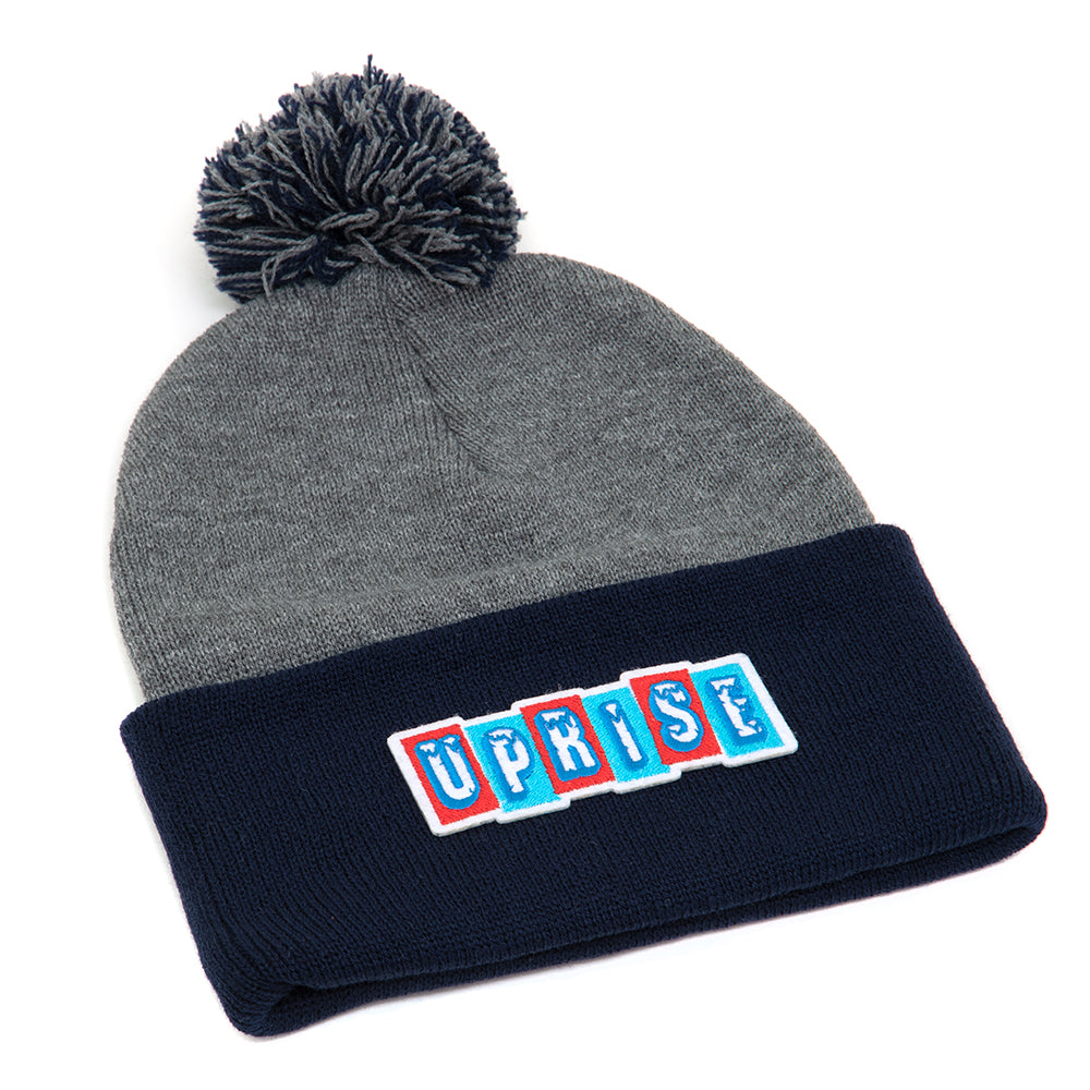 🧊 Iced Beanie 🧊 (Heather Grey / Navy)