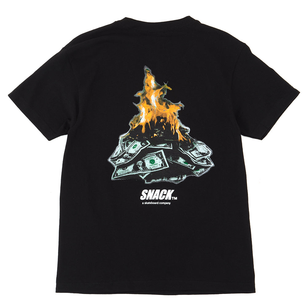 Burning Money T-Shirt (Black) (S)