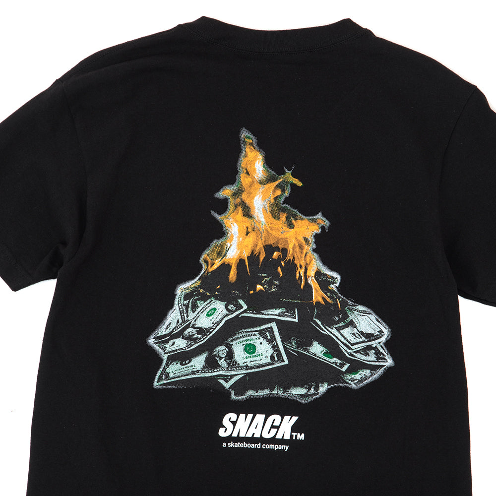 Burning Money T-Shirt (Black) (S)