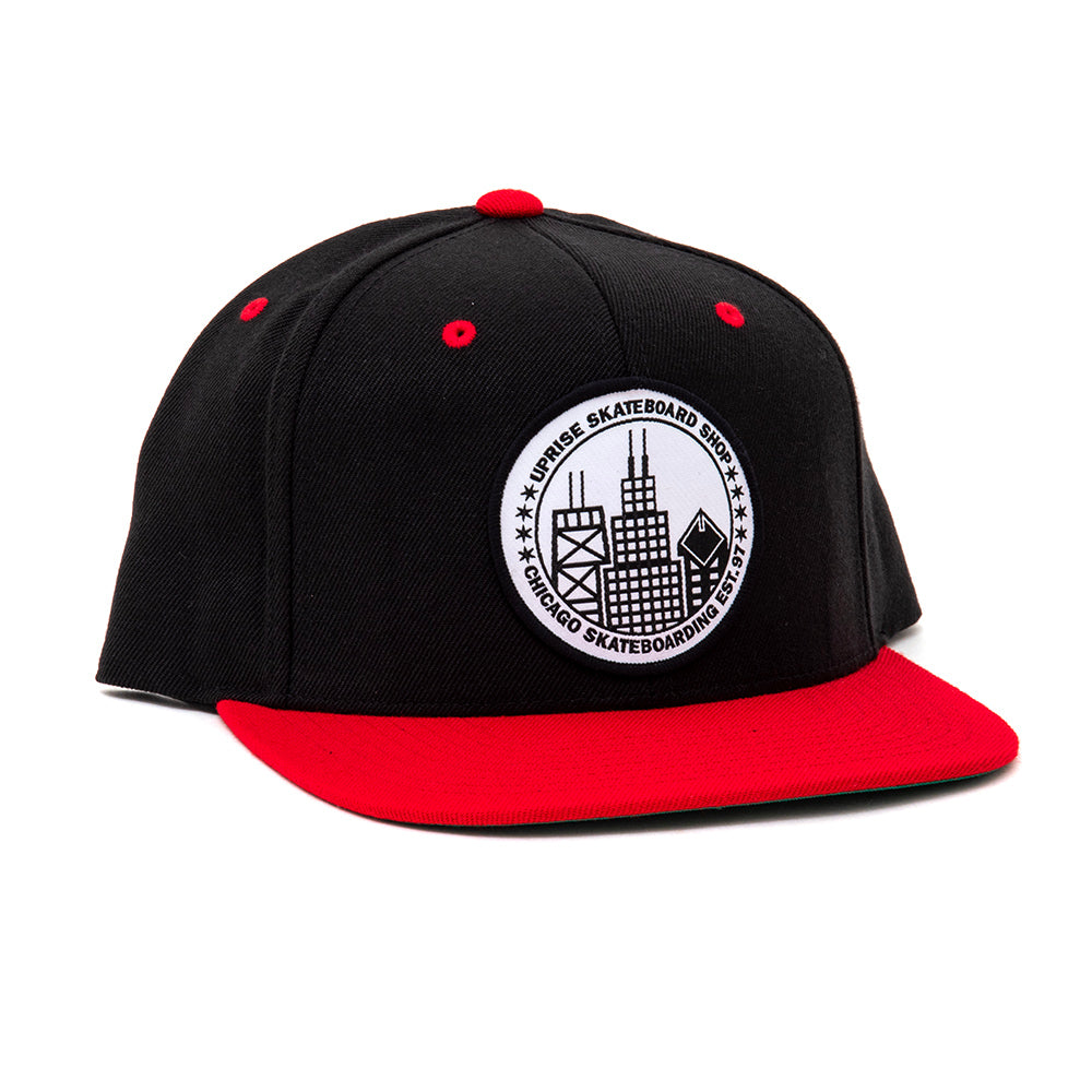 City Seal Snapback - Black/Red