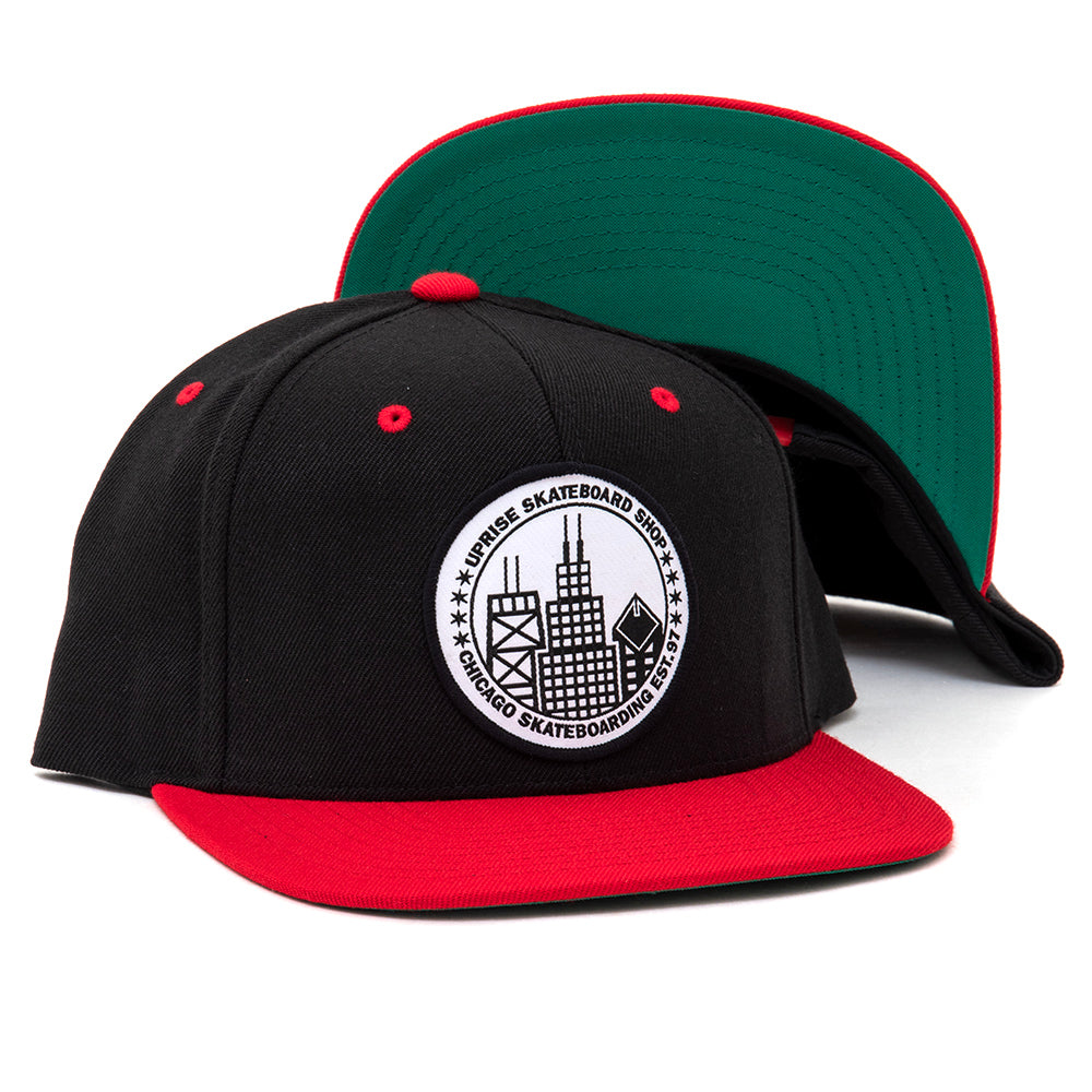 City Seal Snapback - Black/Red