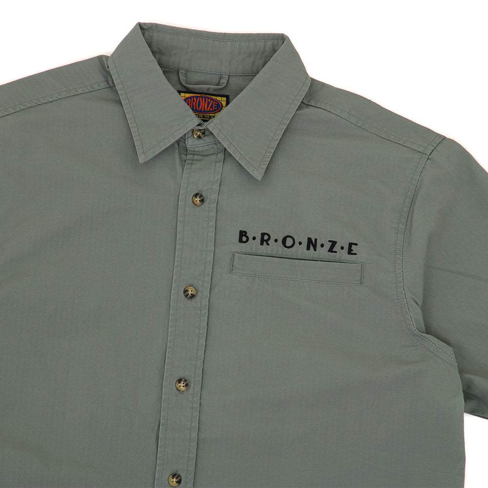 Ripstop Button Up Shirt (Grey)