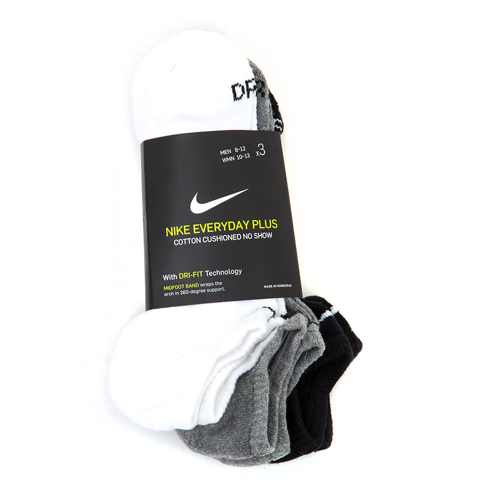 Everyday Plus Cush No Show Sock - 3 Pack (Multi)