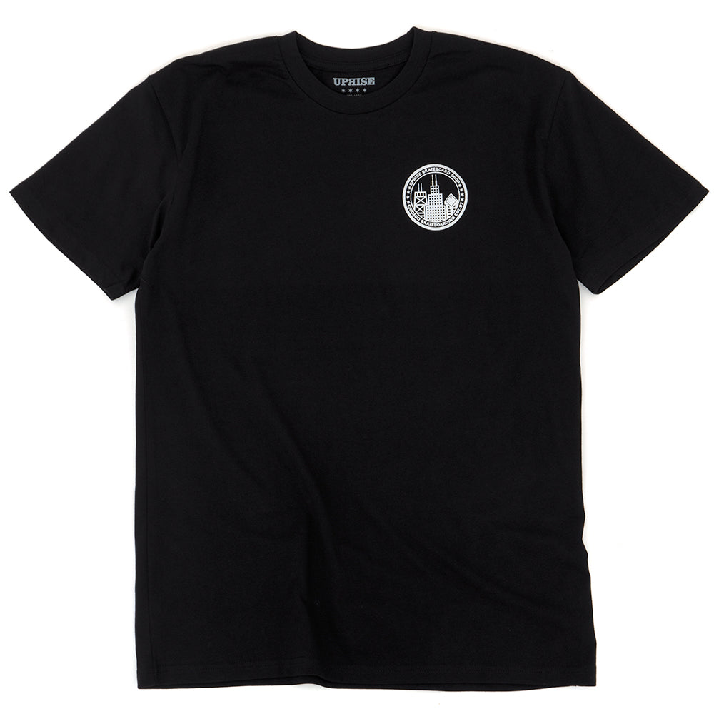 City Seal T-shirt (Black & Chrome)