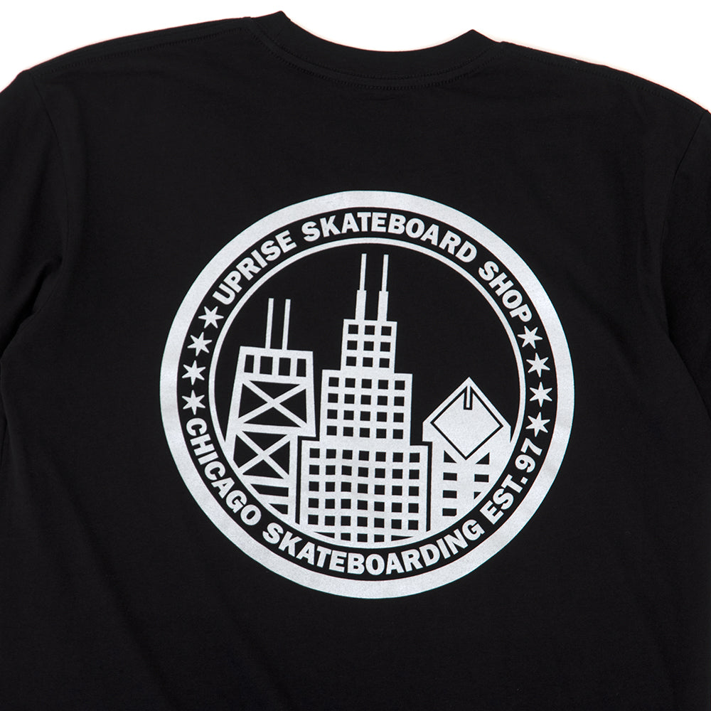 City Seal T-shirt (Black & Chrome)
