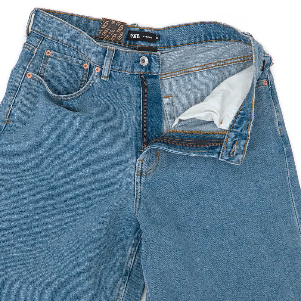 Check-5 Baggy Denim 23'' Shorts (Stonewash Blue)