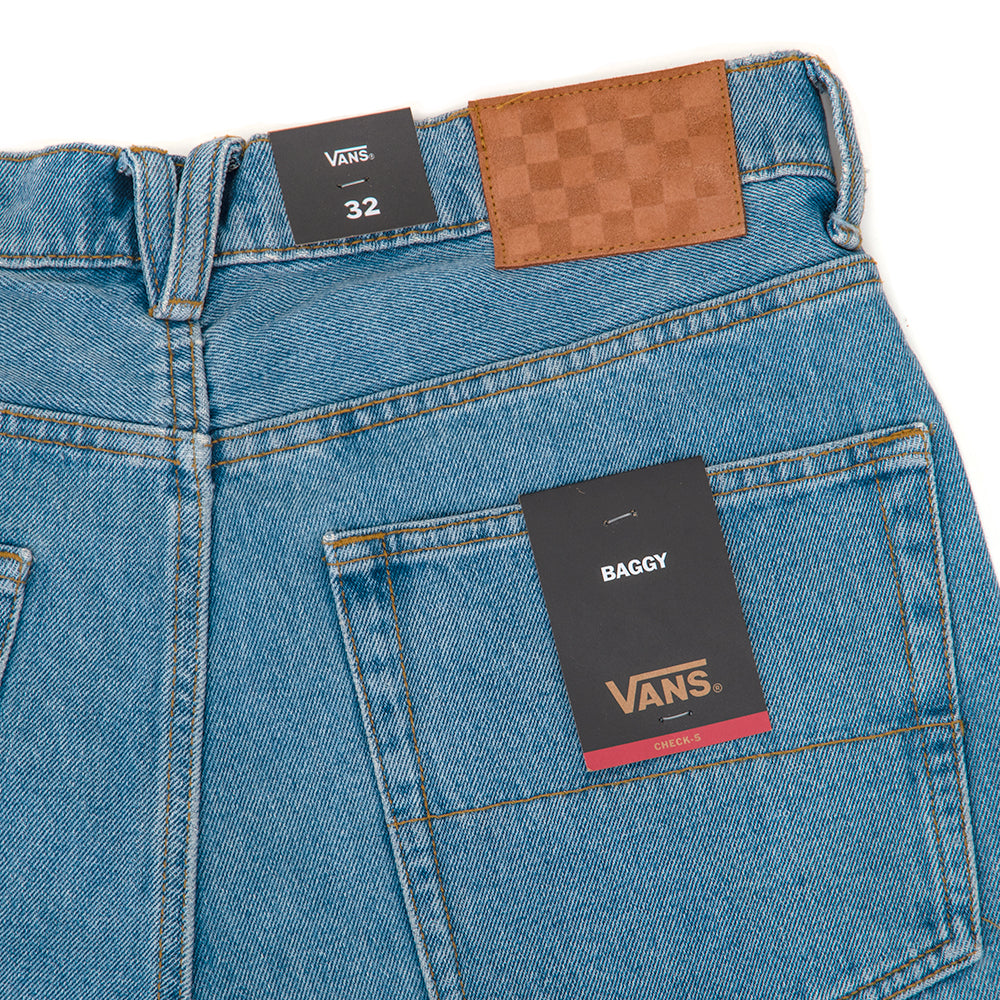 Check-5 Baggy Denim 23'' Shorts (Stonewash Blue)