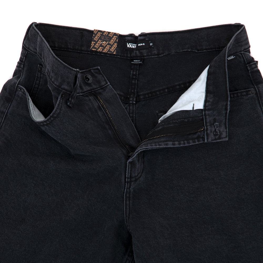 Check-5 Baggy Denim 23" Shorts (Washed Black) VBU