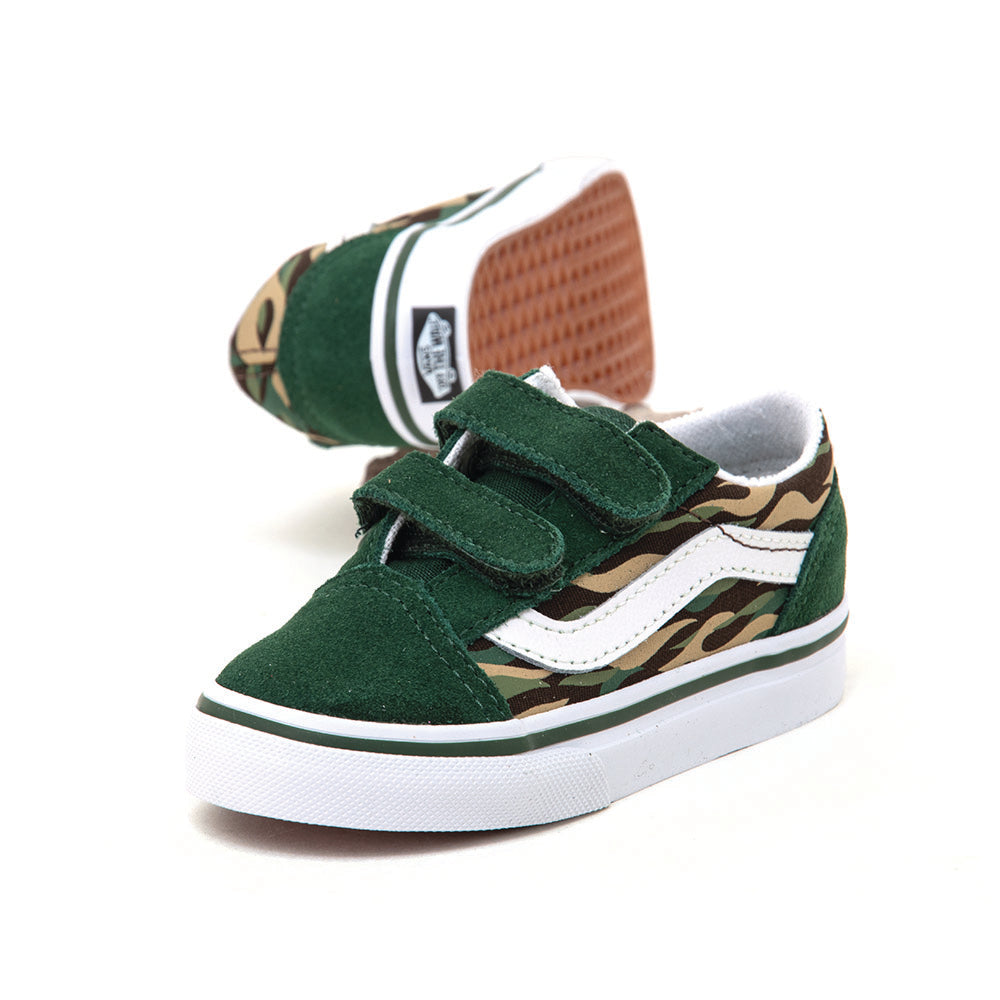 Toddler Old Skool V (Flame Camo) Green / Multi VBU