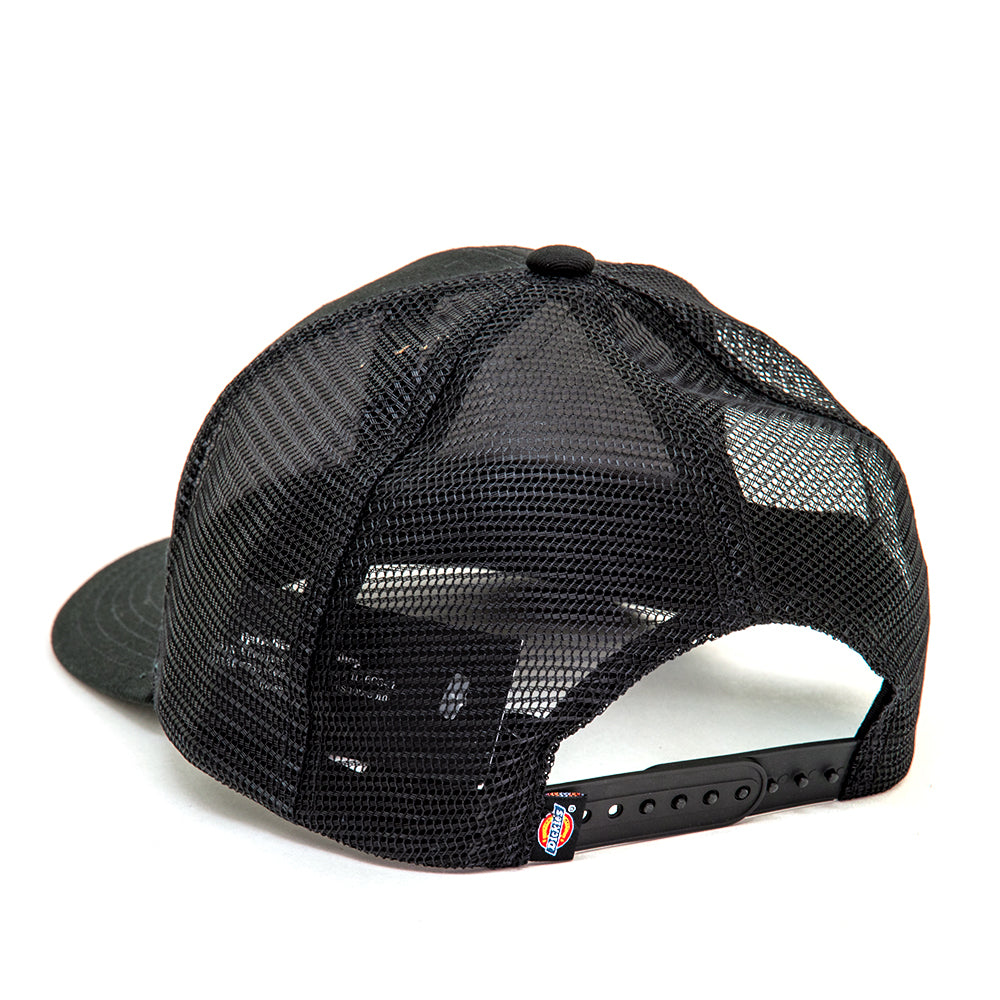 Eagle Woven Trucker Snapback Hat (Black)