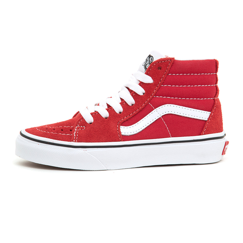 Kids Sk8-Hi (Racing Red / True White) VBU