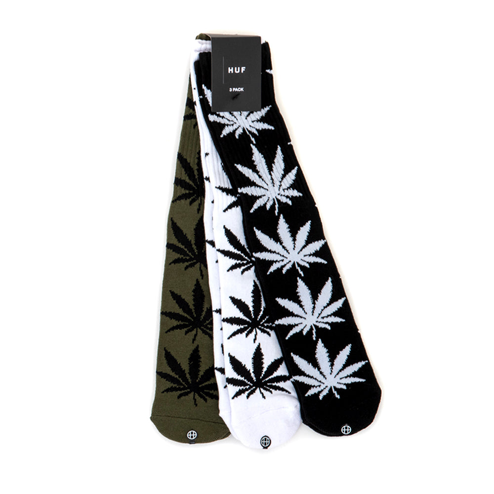 Set Plantlife Sock 3-pack (Black / White / Olive)