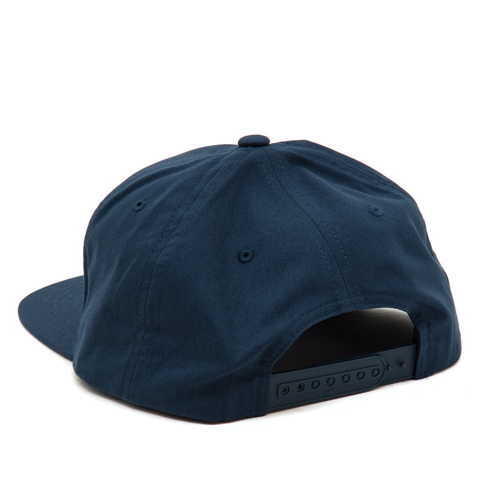 Bully 5-Panel Snapback Hat (Navy)