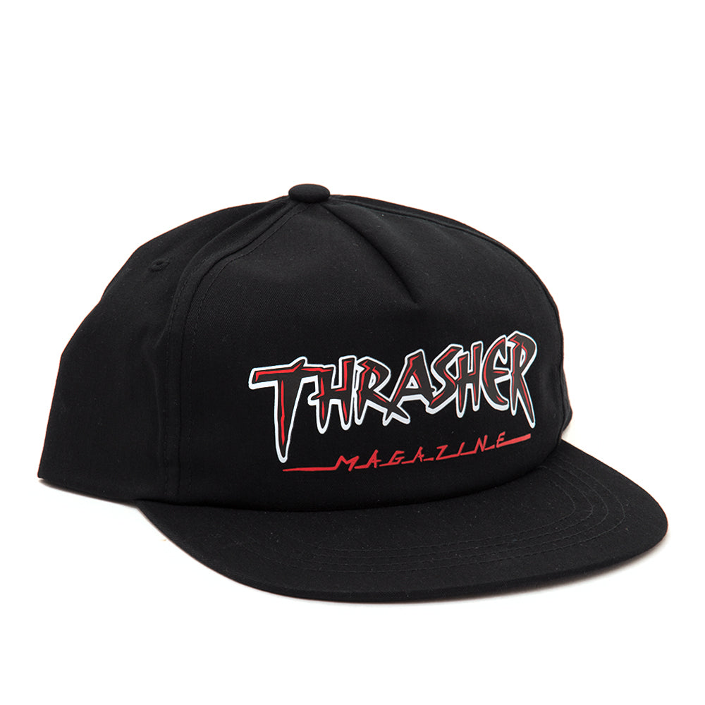 Slash 5-Panel Snapback Hat (Black)