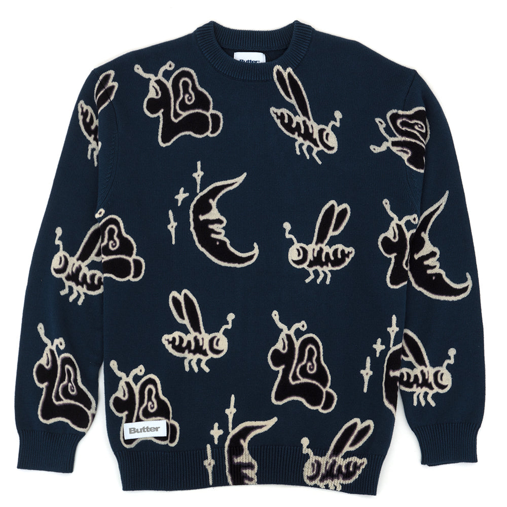Critter Knitted Sweater (Slate)
