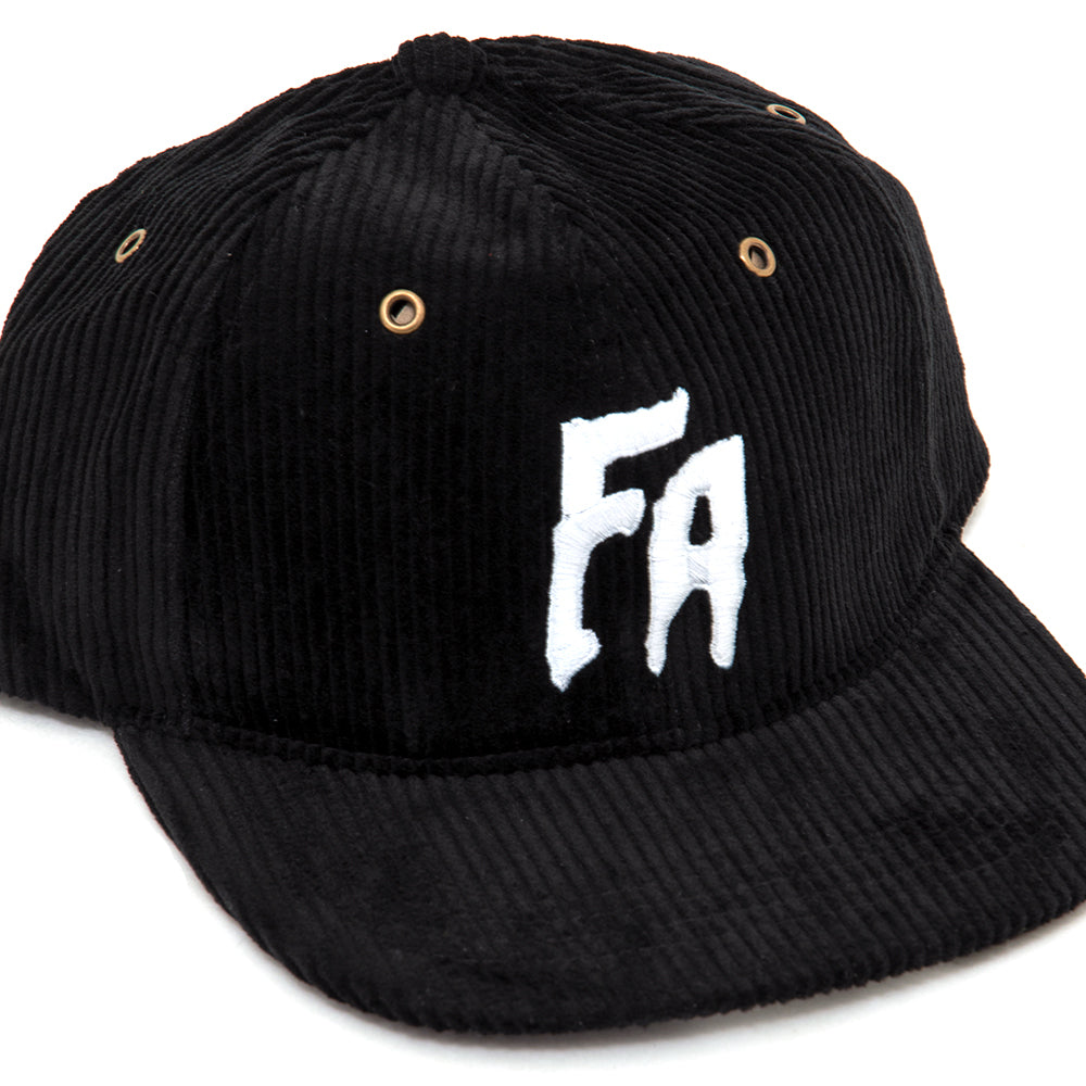 Seduction Corduroy 6-Panel Strapback Hat (Black)
