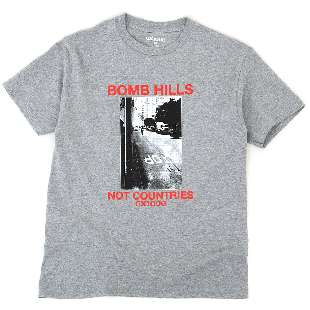 Bomb Hills Not Countries T-Shirt (Grey)