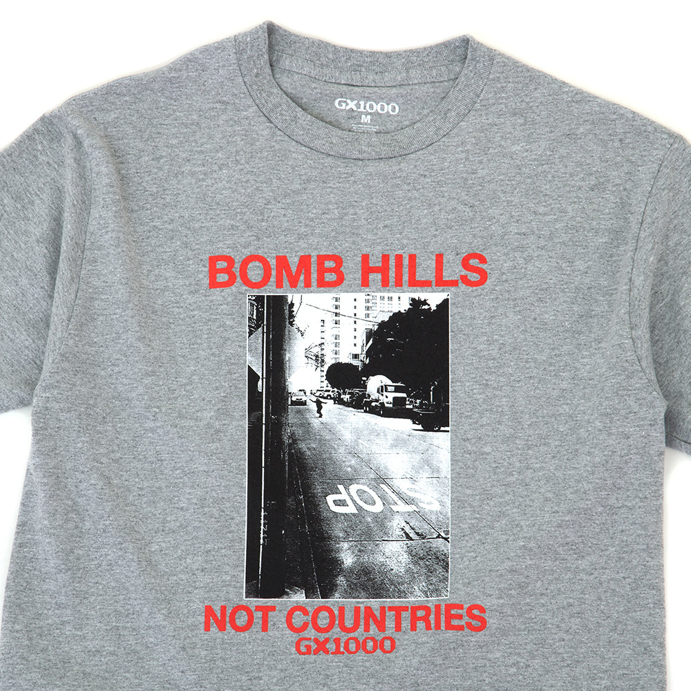 Bomb Hills Not Countries T-Shirt (Grey)