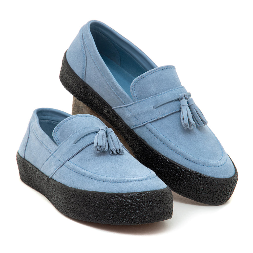 VM005 Loafer - Suede (Dusty Blue / Black)