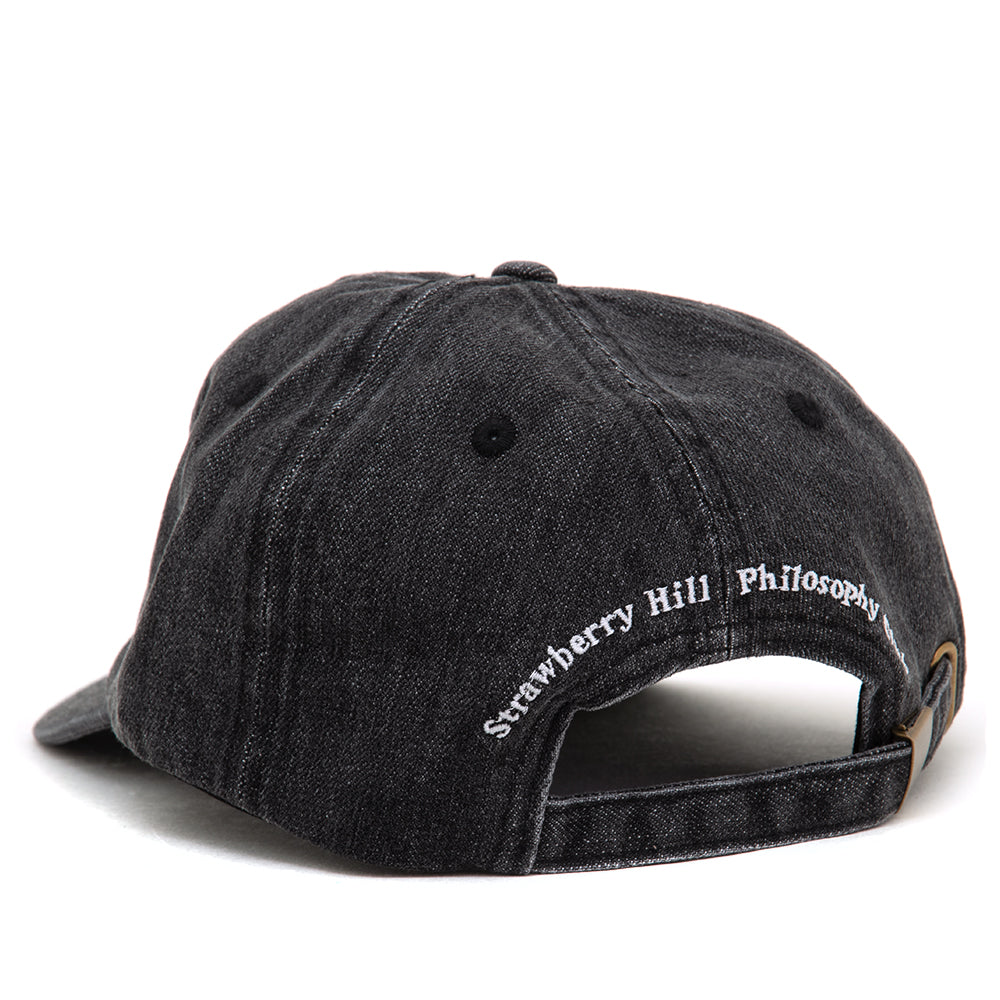 Logo Denim Strapback Cap (Black)