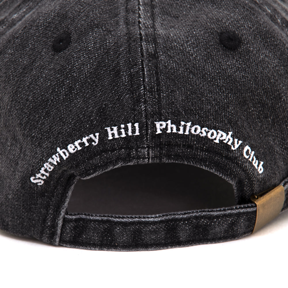 Logo Denim Strapback Cap (Black)