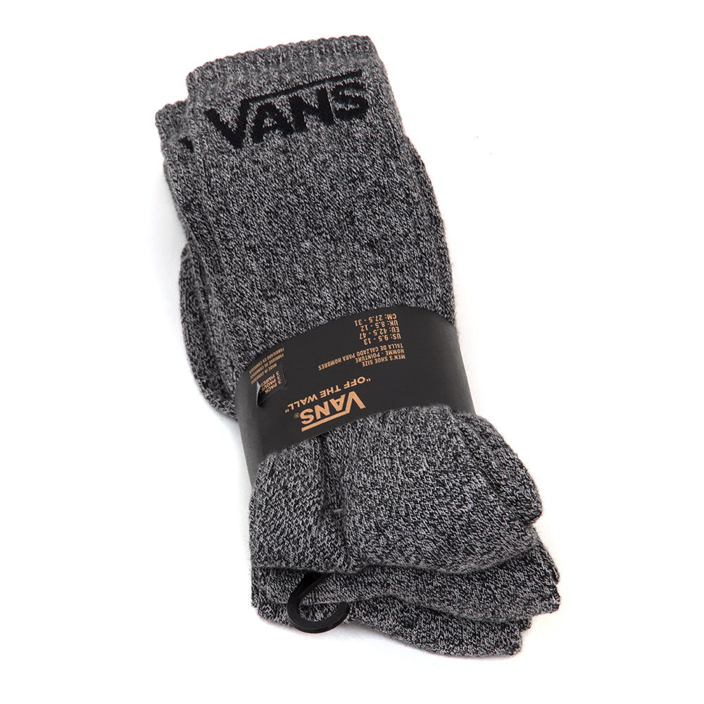 Classic Crew Sock 3 Pack (Black Heather) VBU