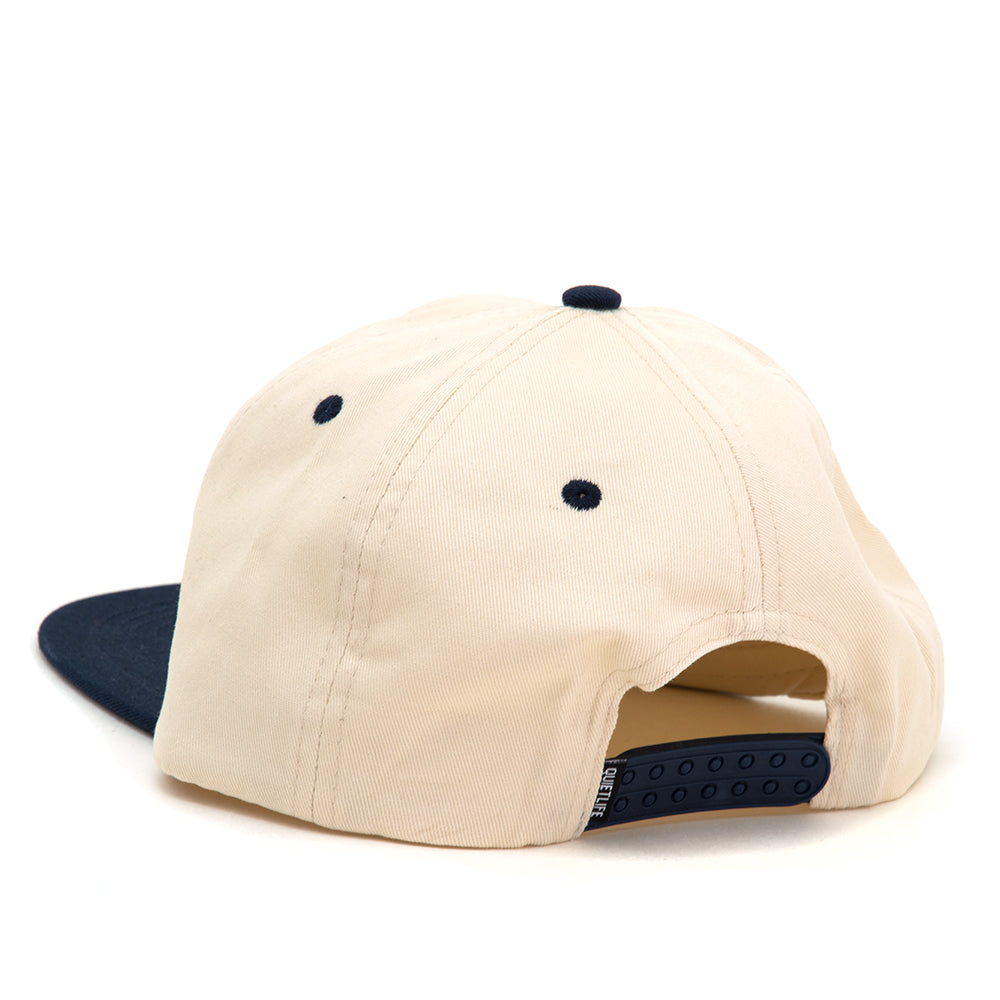Camera Dept. Unstructured Snapback Hat (Stone / Navy)