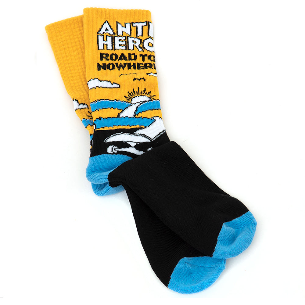 Road to Nowhere Crew Sock (Black)